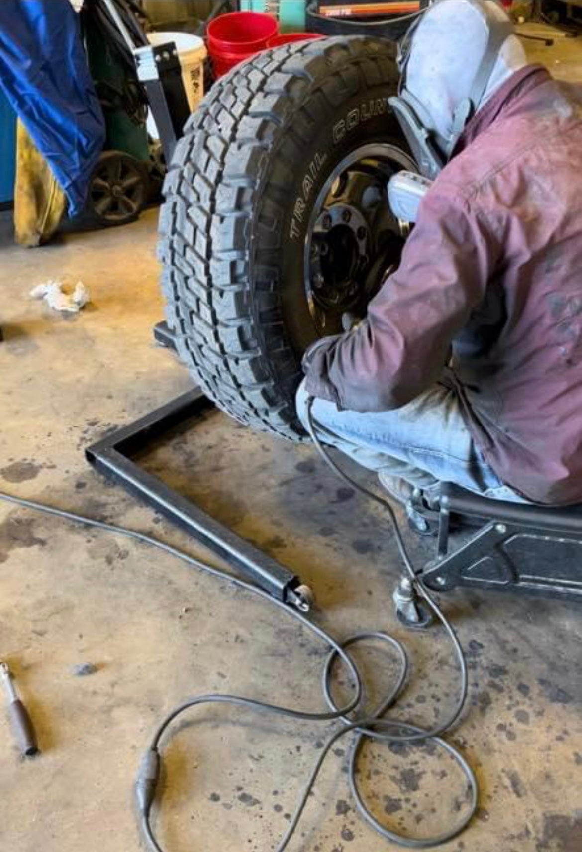 Wheel Polishing Stand