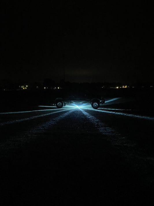 H11 Light Blue Lens White LED Bulb Watermelon Light